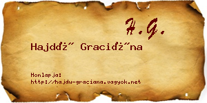 Hajdú Graciána névjegykártya
