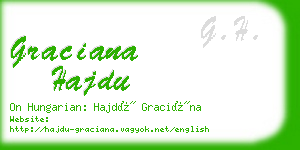 graciana hajdu business card